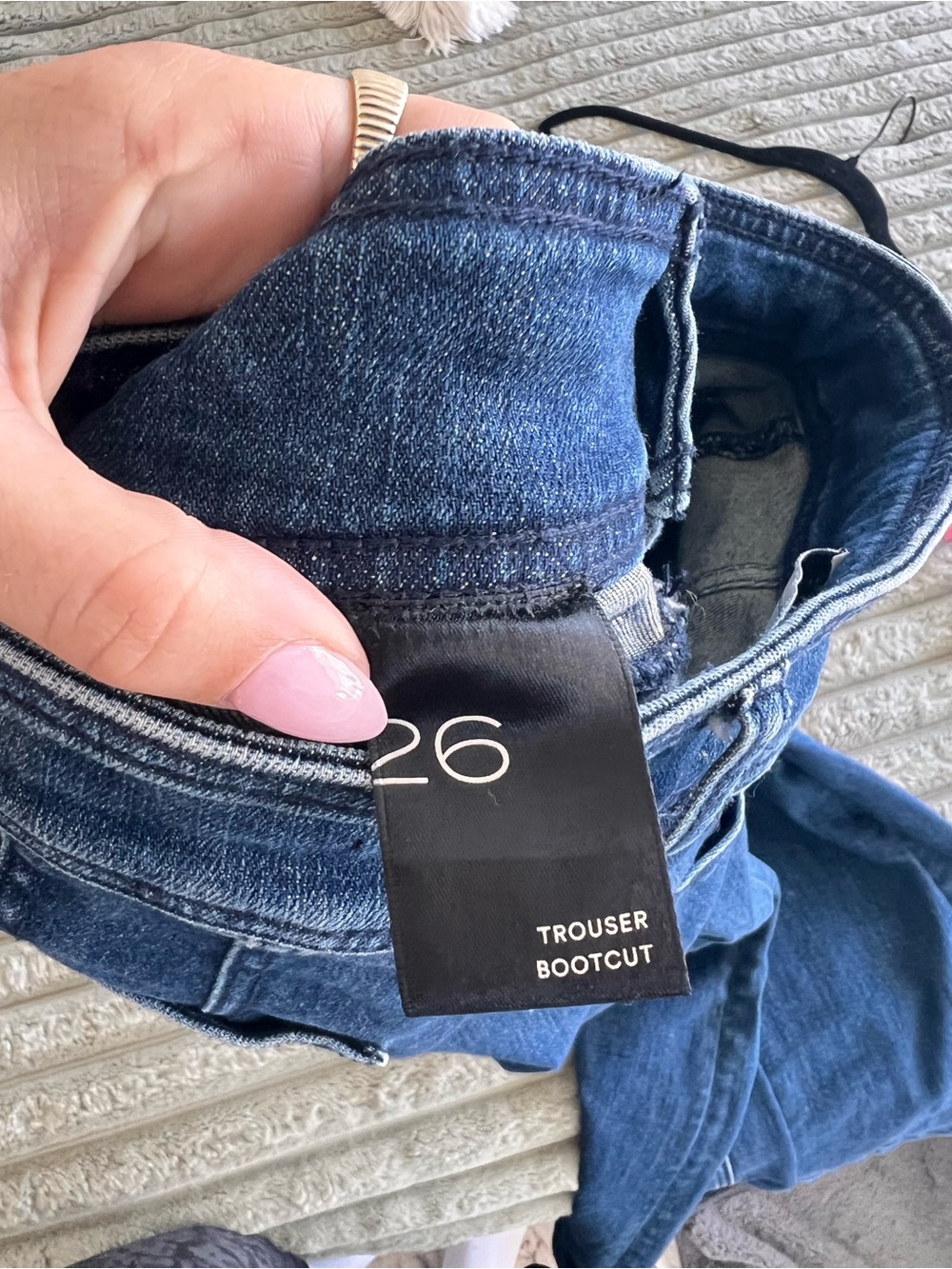 Pilcro by Anthropologie Trouser Boot Cut Jean Dark Wash Size 26 - Picture 9 of 10